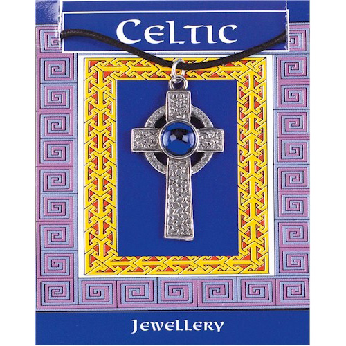 interlaced cross gem pendant image