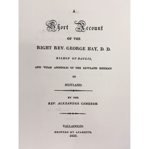 short account of George Hay image